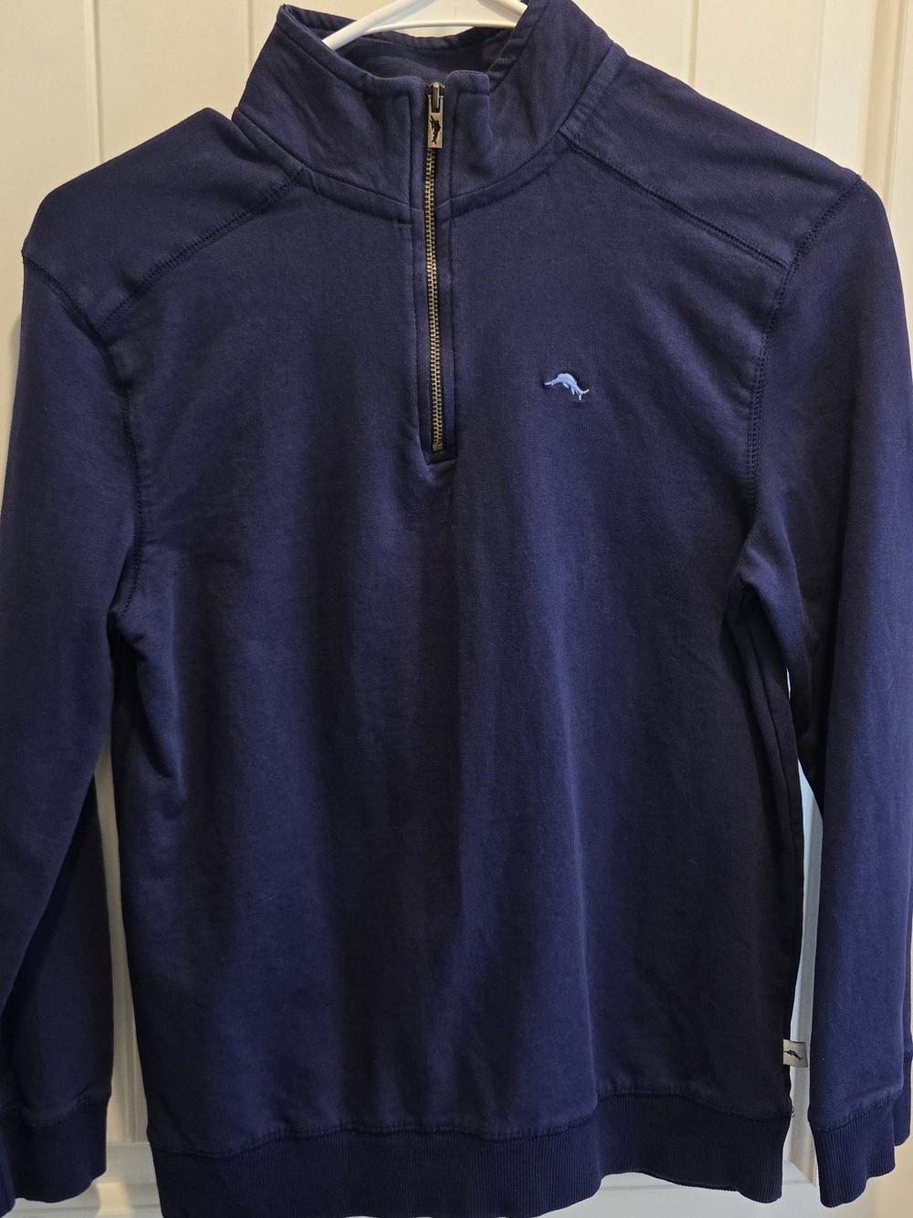 Tommy Bahama Navy Quarter-Zip Sweater